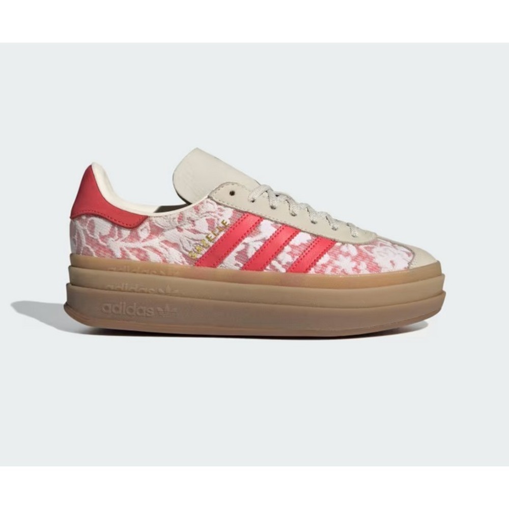Adidas Gazelle Bold W Liberty London Better Scarlet Women's Size 6 JR8885 NEW - Picture 1 of 7